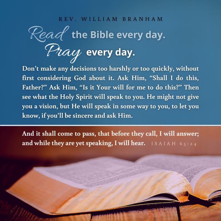 Read The Bible And Pray Every Day